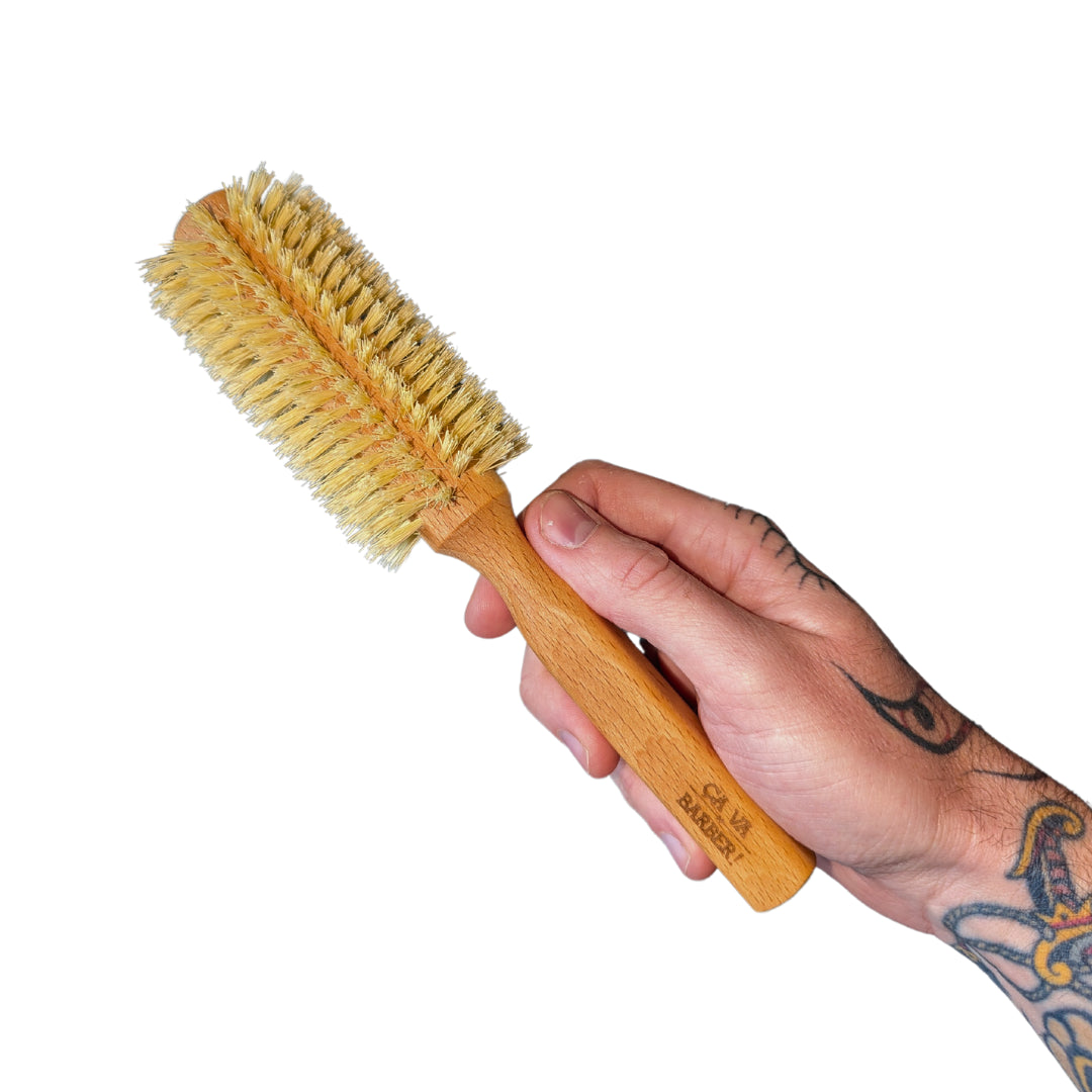 Brosse pour brushing de barbe en fibre de cactus