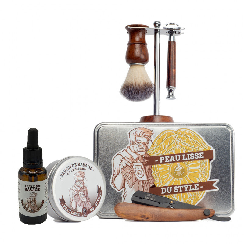 Coffret de rasage traditionnel - Peau lisse du style